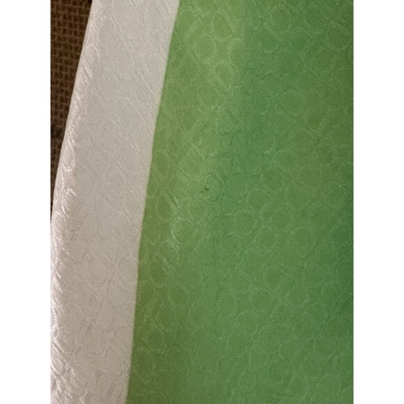 Vtg Christian Dior Multi-Color White Teal Green Black Abstract CD Monogram Scarf - Picture 14 of 15